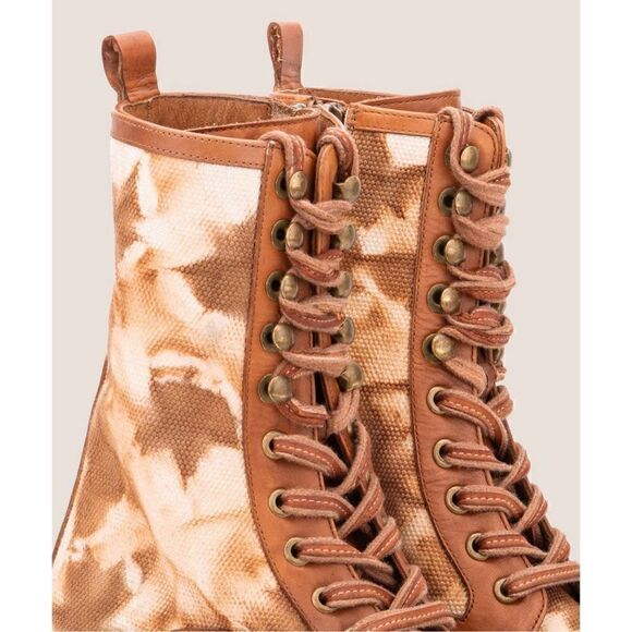 Vintage Foundry Co. Monaris Leather & Canvas Boot NWOB Size 7 - Picture 5 of 8